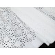 Destock 2m tissu broderie anglaise coton doux blanc écru largeur 134cm 