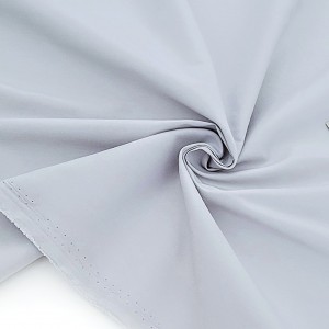 Déstock 2.1m tissu batiste coton soyeux extensible gris largeur 145cm 