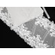 Déstock 6m dentelle élastique douce spécial lingerie blanche écrue largeur 24cm