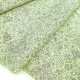 Destock 3m tissu japonais coton souple imprimé fleuri fond vert largeur 112cm