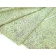 Destock 3m tissu japonais coton souple imprimé fleuri fond vert largeur 112cm