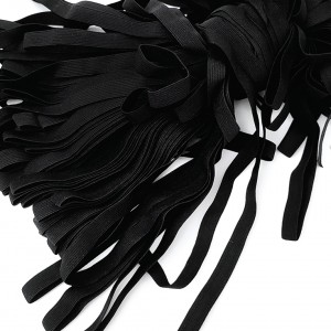 Destock 50m ruban élastique fin doux noir spécial sous vêtement largeur 1cm