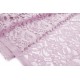 Destock 1.58m tissu dentelle de calais lycra fluide rose poudré largeur 150cm 