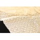 Destock 1.25m tissu dentelle coton imprimé doré largeur 145cm