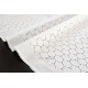 Destock 0.6m tissu broderie anglaise coton souple écru largeur 140cm