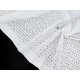 Destock coupon tissu broderie anglaise coton blanc écru 55*160cm 