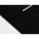 Destock 2m tissu polaire doudou velours pyjama noir largeur 180cm 