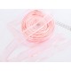 Déstock 43m ruban organza bords en satin rose clair largeur 2.5cm