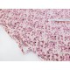 Destock 1.5m tissu popeline coton fleuri rose largeur 149cm