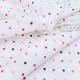 Destock 1.6m tissu flanelle coton extra doux motif pois rose lavande largeur 113cm 