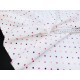 Destock 1.6m tissu flanelle coton extra doux motif pois rose lavande largeur 113cm 