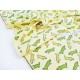 Destock 1.75m tissu américain flanelle coton extra doux motif crocodile largeur 112cm 