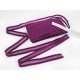 Destock13m ruban élastique fantaisie aéré aubergine largeur 1.8cm