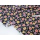 Destock 1.5m tissu coréen chirimen polyester fluide fleuri largeur 116cm