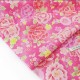 Destock 2m tissu japonais coton fin imprimé fleuri rose largeur 112cm 