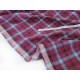 Destock 2.2m tissu coton tartan écossais extra-doux carreaux tissé teint largeur 142cm