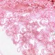 Destock 1.2m tissu dentelle broderie tulle brodé haute couture rose lurex largeur 153cm