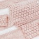 Destock lot 4.5m dentelle guipure douce fluide rose poudré largeur 6.4cm