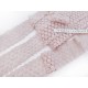 Destock lot 9.2m dentelle guipure douce fluide rose grisé largeur 5.8cm