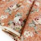 Destock 1.5m tissu japonais popeline coton soyeux fleuri vintage largeur 116cm 