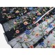 Destock 1.7m tissu dentelle broderie tulle brodé fleuri multicolore perlé largeur 148cm