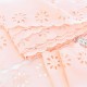 Destock 12.7m dentelle broderie anglaise coton rose pâle largeur 8cm