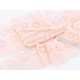 Destock 12.7m dentelle broderie anglaise coton rose pâle largeur 8cm