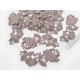 Destock lot de 10 appliques dentelle guipure épaisse douce haute couture taupe taille 14x5cm