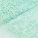 Destock 1.5m tissu dentelle broderie tulle brodé vert glacier largeur 146cm