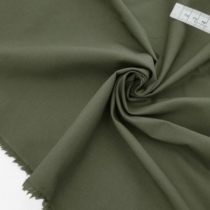 Destock 2.6m tissu coton souple olive largeur 149cm 