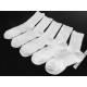 Destock lot 5 paires de chaussettes blanche taille 38/42