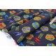 Destock lot 1.2m tissu américain flanelle coton doux tortue ninja largeur 113cm