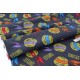 Destock lot 1.2m tissu américain flanelle coton doux tortue ninja largeur 113cm