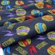 Destock lot 1.38m tissu américain flanelle coton doux tortue ninja largeur 113cm