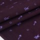 Destock 1.5m tissu japonais velours milleraies coton chats et poisson fond chocolat largeur 110cm