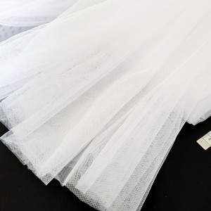 Destock 3.4m tissu tulle souple blanc largeur 160cm