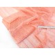 Destock 1.95m tissu dentelle de calais doux rose corail largeur 153cm 