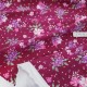 Destock 2m tissu jersey coton soyeux fluide cerise bleue largeur 170cm