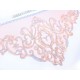 Destock appliques broderie tulle brodé rose bleu triangle taille 60x30cm