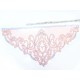 Destock appliques broderie tulle brodé rose bleu triangle taille 60x30cm