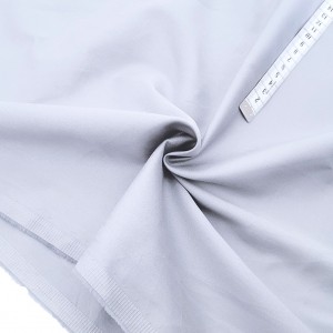 Déstock 1.75m tissu satin de coton soyeux doux gris pour linge de lit largeur 245cm