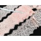 Destock lot 8.7m dentelle de calais fine douce rose largeur 11.5cm