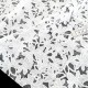 Destock 0.42m tissu dentelle coton  imprimé floqué souple écru largeur 148cm