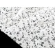 Destock 0.42m tissu dentelle coton  imprimé floqué souple écru largeur 148cm