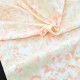 Destock 1.38m tissu coton imprimé fleuri rose pâle largeur 150cm