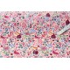 Destock tissu liberty tana lawn juno's garden rouge 95*68cm