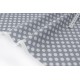 Destock 0.8m tissu américain pois gris ton sur ton largeur 109 cm