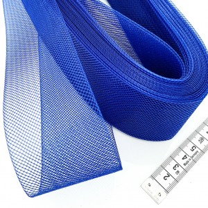 Destock 13.5m tresse crin en cheval à coudre bleu largeur 5.2 cm
