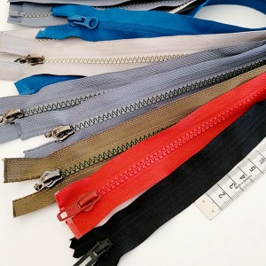 Destock 7 fermetures glissière zip séparable multicolore longueur 47-59cm