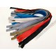 Destock 7 fermetures glissière zip séparable multicolore longueur 47-59cm